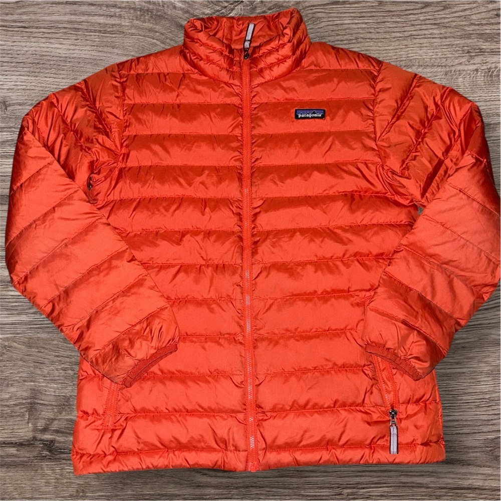 Patagonia Kids' Vibrant Orange Puffer Coat